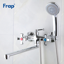 Frap New Bathtub Faucet Bathroom Shower Faucet Chrome banheiro Wall Mounted Tap Brass Bathtub Mixer Water Shower Crane F2293 2024 - buy cheap