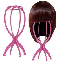 High Quality Hairpiece Wig Hair Hat Cap Stand Holder Display Tools Hat Head Folding Plastic Stable Durable Wig Stand Holders 2024 - buy cheap