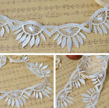 5 Meters/lot 5.5m Width 2016 New Fashion White Guipure Applique Lace Trim Hot Sale Sewing DIY Embroidered Craft Net Trim 2024 - buy cheap