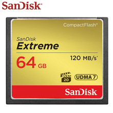 Sandisk-cartão de memória sandisk extreme, 100% original, 64gb, 4k, full hd, velocidade máxima de leitura, 98 m/s, cartão flash cf, para câmera digital 2024 - compre barato