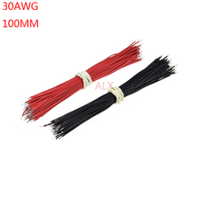 100PCS 30AWG 100MM LONG Tin-Plated Breadboard Jumper Cable Flexible Two Ends PVC Electronic conductor Wire FOR PCB 2024 - buy cheap