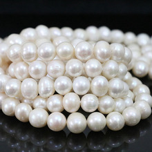 LONG 100''7-8MM REAL SOUTH SEA WHITE PEARL NECKLACE 14K 2024 - buy cheap