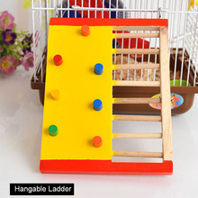 Natural De Madeira Hamster Hamster Escada de Escalada Do Brinquedo Pequeno Animal Brinquedo para Hamster Cobaia Esquilo Rato de Estimação Brinquedos 2024 - compre barato