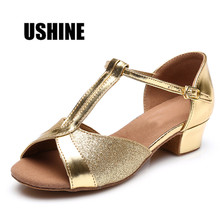 Golden Hot Sale Latin Dance Shoes Girls Woman Zapatos De Baile Latino Mujer 305 Free Shipping 2024 - buy cheap