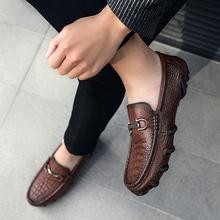 Men Casual Shoes outdoor Fashion Men Loafers genuine Leather Shoes summer breathable cow Leather Men Moccasins Shoes big size 47 2024 - buy cheap