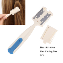 DIY Home Hairdresser Makeup Tools Hair Cutting Trimmer Razor Blade Comb for Thinning Bangs Long Hair Beauty Hair Cut 2024 - buy cheap