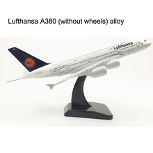 Aeronave lufthansa a380 da alemanha, modelo de avião de liga metálica, 20cm, 16cm para passageiro aéreo 2024 - compre barato