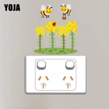 YOJA Wall Sticker PVC Colored Decal Funny Flying Bees Switch KIds Room Decor Bedroom Personalized 12ss0117 2024 - buy cheap