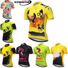 Weimostar Men Cycling Jersey MTB Jersey maillot ciclismo Breathale Mountain Bike Clothing Bicycle Uniform Cycling Clothing 2024 - buy cheap