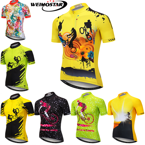 Weimostar Men Cycling Jersey MTB Jersey maillot ciclismo Breathale Mountain Bike Clothing Bicycle Uniform Cycling Clothing 2022 - buy cheap