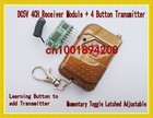 Módulo receptor dc 5v, código de aprendizado momentâneo com 4 canais, transmissor 4 canais sem fio rf ajustável 315/433mhz 2026 - compre barato