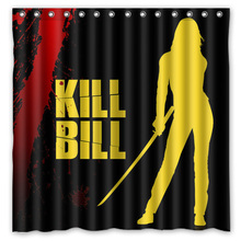 High Quality Custom Waterproof Bathroom Curtains Kill Bill Polyester Fabric Shower Curtain 180*180cm 2024 - buy cheap