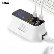 Estação de carregamento rápido usb 3.0, carregador com tela led usb tipo c para iphone x ipad samsung s9 + xiaomi 2024 - compre barato