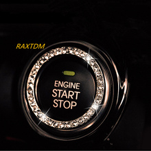 Crystal Car Engine Start Stop Ignition Key Ring For Renault Koleos Fluenec Latitude Kadjar Captur Talisman Megane RS Sandero 2024 - buy cheap