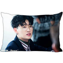 Funda de almohada de satén personalizada Super Junior HyukJae, 35x45cm (un lado), impresa con cremallera, regalo personalizado con tu imagen, novedad 2024 - compra barato