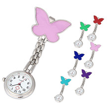 Nurse Clip-on Fob Brooch Pendant Hanging Butterfly Watch Pocket Watch New fashion ladies beautiful clock girl luxury elegant A60 2024 - buy cheap