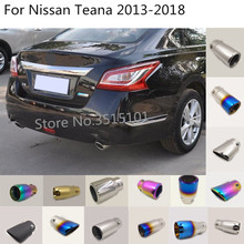 car body styling cover muffler pipe outlet dedicate exhaust tip tail 2pcs For Nissan Teana Altima 2013 2014 2015 2016 2017 2018 2024 - buy cheap