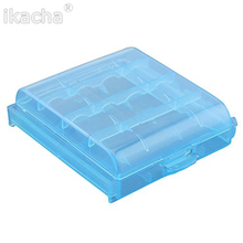 Mini caja de plástico portátil para baterías recargables AAA/AA, caja de almacenamiento, 2 unids/lote 2024 - compra barato