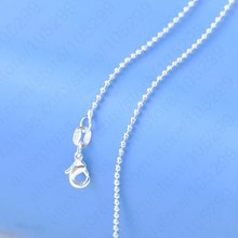 1PC Fashion Jewelry Necklace Chains 925 Sterling Silver Beads Prayer Chain+Lobeter Clasp For Pendant 16-30 Inches 2024 - buy cheap