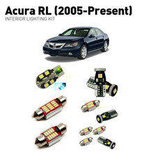 Светодиодные интерьерные лампы для Acura RL 2005 + 14 шт. светодиодные лампы для автомобилей комплект освещения автомобильные лампы Canbus 2024 - купить недорого