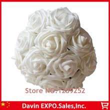 NEW 200 PCS White Rose Artificial PE Foam Flower Bouquet Decoration Wedding Party Banquet Festival Decorative Flowers Bouquet 2024 - buy cheap