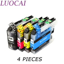 LuoCai 4 шт. LC567 LC565 LC567XLBK LC565XL совместимые картриджи для принтеров brother MFC- J2310 J2510 J3520 J3720 2024 - купить недорого