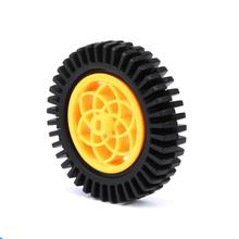 80mm Diameter Rubber TT Motor Wheel / Steering Wheel/ Smart Car Wheel / Flame Wheel for DIY Robot Car Accessory 2024 - buy cheap