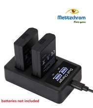 Mettzchrom Dual battery charger For Nikon USB Dual battery charger EN-EL14 EN-EL14A EN-EL15 MH-25 MH-24 Travel Dual Charger 2024 - buy cheap