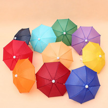 Umbrella Mini Children Cartoon Toy Prop Decorative Umbrellas Candy Color Straight Shank Bending Handle 2024 - buy cheap