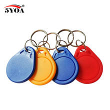 100pcs 13.56MHz IC M1 S50 Keyfobs Tags RFID Key Finder Card Token Attendance Management Keychain ABS Waterproof 2024 - buy cheap