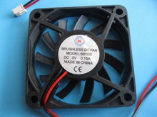 2 Pcs Brushless DC Cooling Fan 5V 6010S 11 Blades 2wires 60x60x10mm 2024 - buy cheap