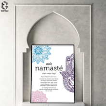 Namaste-Póster de definición impresa, lienzo Zen para Yoga, arte de pared de Yoga, Impresión de meditación para decoración del hogar 2024 - compra barato