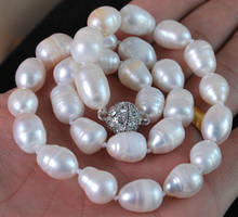 9-10mm White Akoya Cultured Pearl Necklace 45CM 2024 - buy cheap