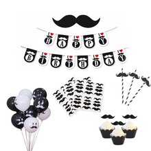 Omilut Little Man Mustache Party Creative Funny Fake Mustache Pirate Party Mustache Cosplay Fake Moustache Birthday Party Adult 2024 - buy cheap