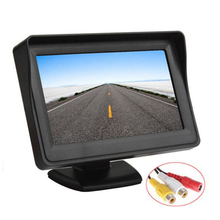 Display lcd para vista posterior e monitor de interior do carro, tela colorida tft de 4.3 espaços, exibição visual reversa para mesa, suporte para monitor de carga traseiro para automóvel 2024 - compre barato