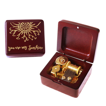 Sinzyo Handmade Wooden You are my sunshine Music box birthday Gift For Christmas/Birthday/Valentine's Day Maple Wood 2024 - buy cheap