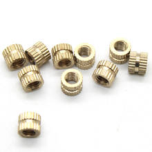 100PCS/lot M3*4*5 MM Copper inserts Injection nut embedded parts copper knurl nut CPC43 2024 - buy cheap