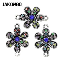 Соединитель JAKONGO для изготовления ювелирных изделий, браслетов, аксессуаров ручной работы, 23x16 мм, 5 шт. 2024 - купить недорого