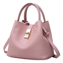 Women's Bags 2Pcs Fashion Leather Shoulder Buns Mother with Handbag torebki damskie sac a main femme de marque soldes woman bag 2024 - buy cheap