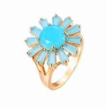 Bettyue-Anillo de circonita de Color dorado para mujer, joya romántica de 7 colores, planta, precioso, fiesta, estilo Simple, regalo de boda 2024 - compra barato