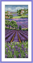 58*27cm Needlework,DIY Cross stitch,full Embroidery kit set,Lavender Garden Cottage Scenic Cross-Stitch painting Wall Home Decor 2024 - buy cheap