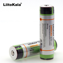 2 шт./лот Liitokala новая защищенная Оригинальная Аккумуляторная батарея 18650 NCR18650B 3400 мАч с печатной платой 3,7 в 2024 - купить недорого