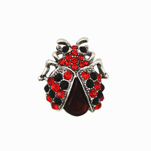 OneckOha Red Stone Vintage Bee Brooch Pin Cute Animal Pin Women's Jewelry Brooches 2024 - buy cheap