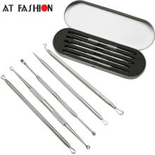 5Pcs/set Blackhead Remover Cleaner Tool Stainless Acne Blemish Needle Pimple Comedone Extractor Skin Care FaceCleaning Tools Kit 2024 - buy cheap