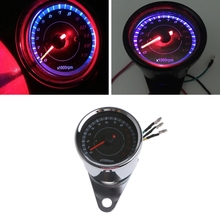 Tacômetro universal de led para motocicleta, tacômetro de 12v dc, 13k rpm para honda yamaha suzuki 2024 - compre barato