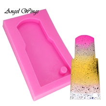 DIY Brilhantes água forma de vidro Perfurado copo molde de silicone para chave da cadeia de Resina artesanato de Barro Soap Mold para 3D DY0045 2024 - compre barato