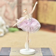 Balé moderno de resina em miniatura, 1 peça, decoração para casa, bailarina, artesanato, presente de aniversário, mesa 2024 - compre barato