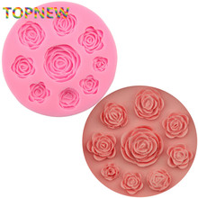 rose silicone mold soap,fondant candle molds,DIY cooking sugar craft tools, chocolate moulds,3D silicone molds for cakes2256 2024 - buy cheap