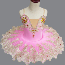 Tutú de Ballet profesional para niños, traje de Lago de los Cisne, vestido de Ballet blanco y rosa para niñas, Ropa de baile 2024 - compra barato