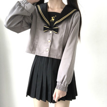 Оригинальная японская JK форма с вышивкой и длинным рукавом, Милый осенне-зимний костюм моряка, студенческий костюм 2024 - купить недорого